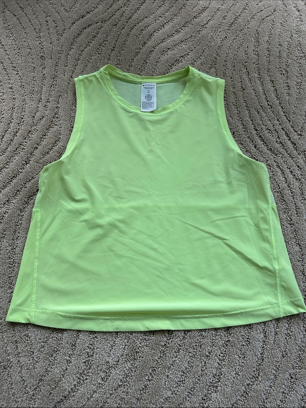 Athleta Neon Lime Athletic Sleeveless Tank